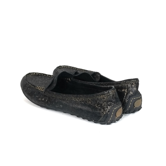 BORN Womens Malena Leather Driving Loafers Slip On In Black Multi Print Size 9.5 - Picture 6 of 11